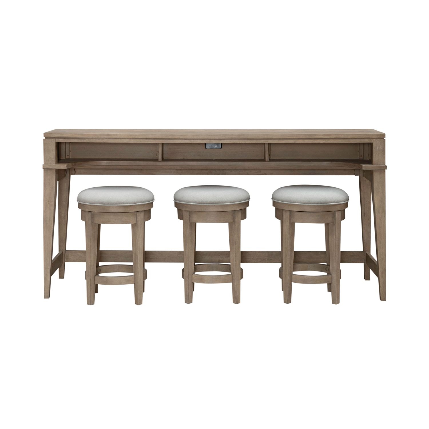 Liberty Furniture Brentwood Console Table with 4 Stools