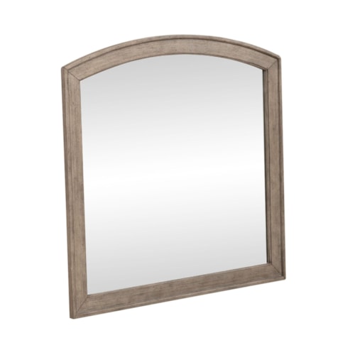 Transitional Arched Dresser Mirror