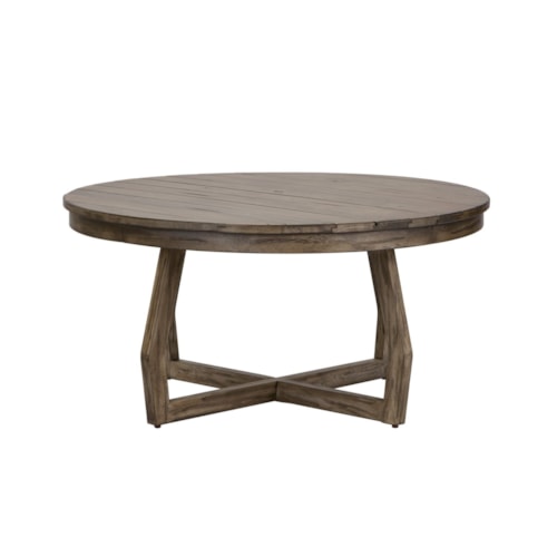 Transitional Round Cocktail Table