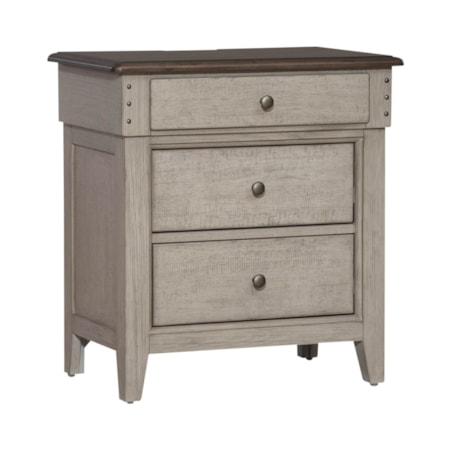 3-Drawer Nightstand
