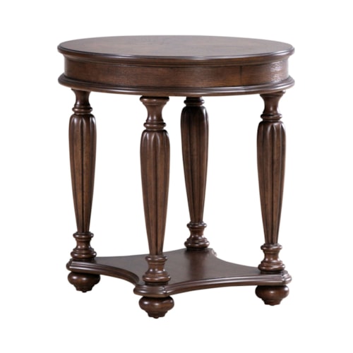 Traditional Oval End Table