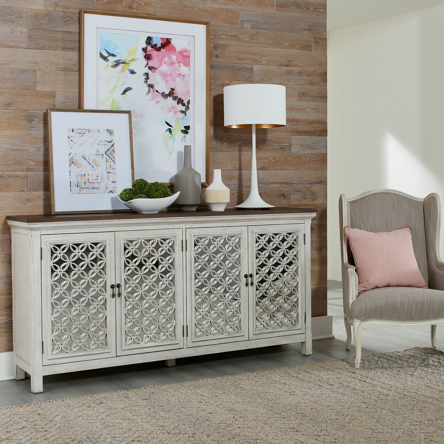Liberty Furniture Westridge 4-Door Accent Cabinet