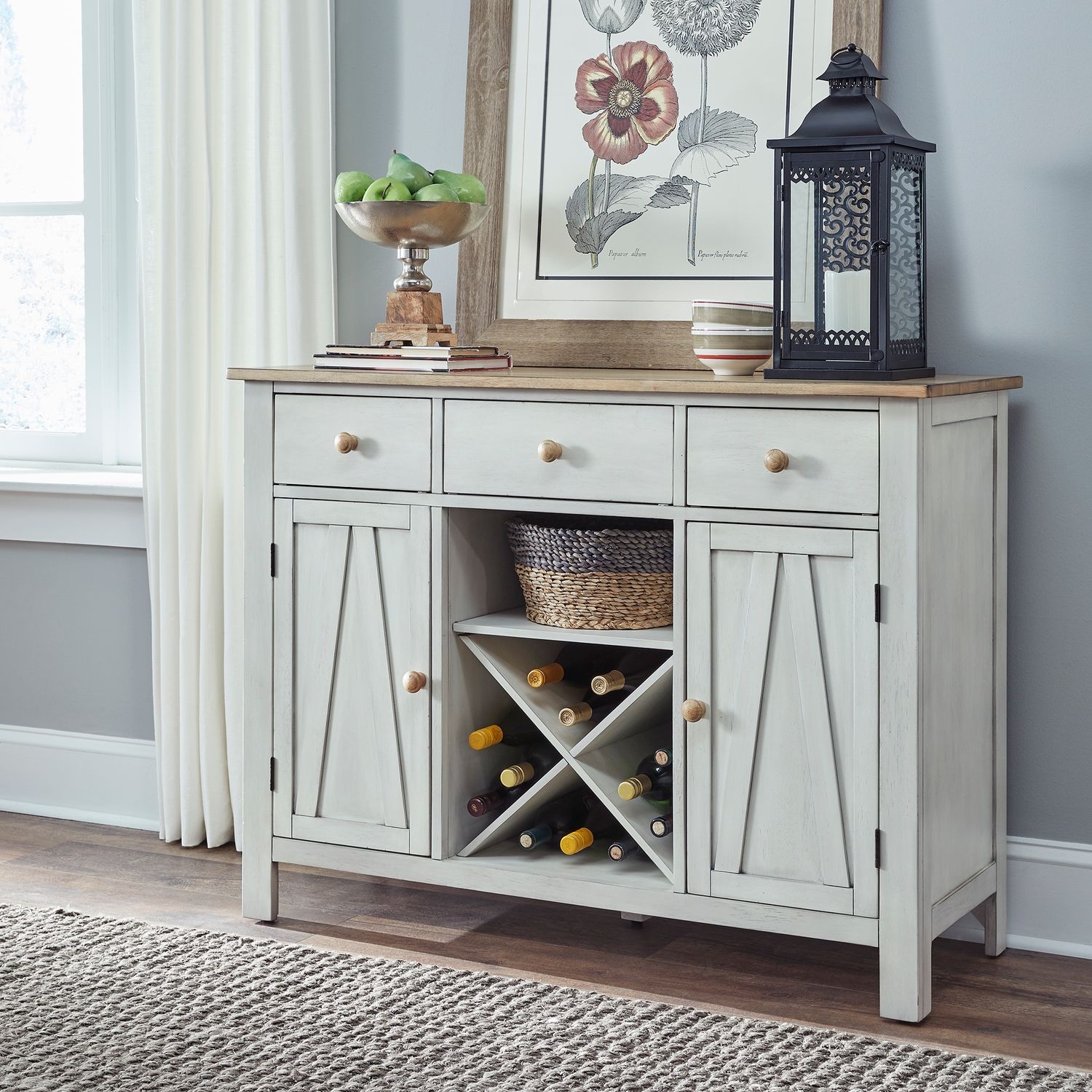 Liberty Furniture Lindsey Farm 3-Drawer Server