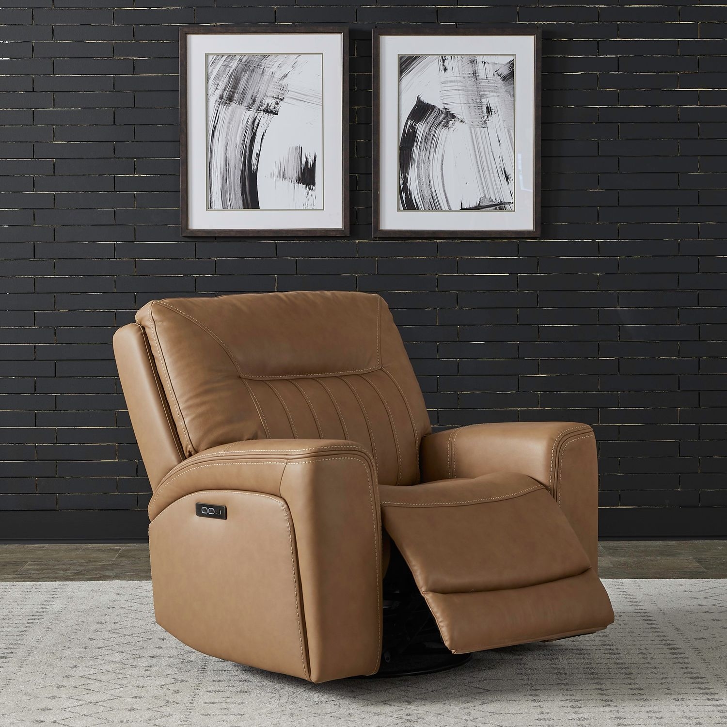 Liberty Furniture Bennett Swivel Glider Power Recliner