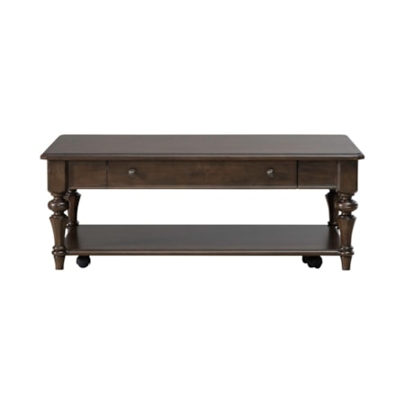 Single Drawer Rectangular Cocktail Table