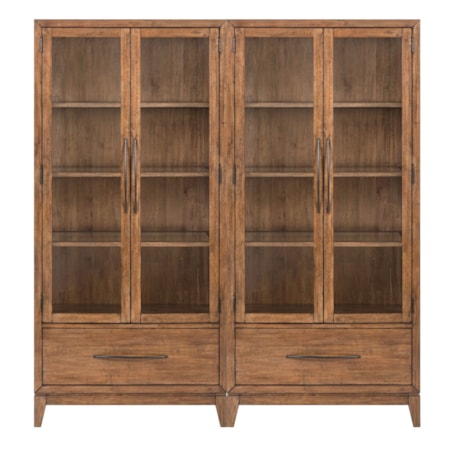 2-Piece Bunching Display Cabinet Set