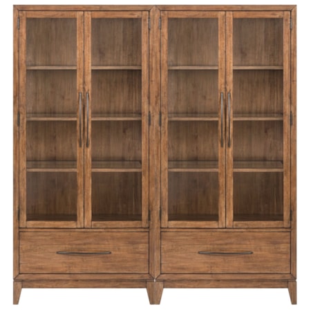 2-Piece Bunching Display Cabinet Set