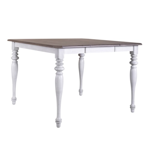 Farmhouse Rectangle Dining Table with Leaf Inserts