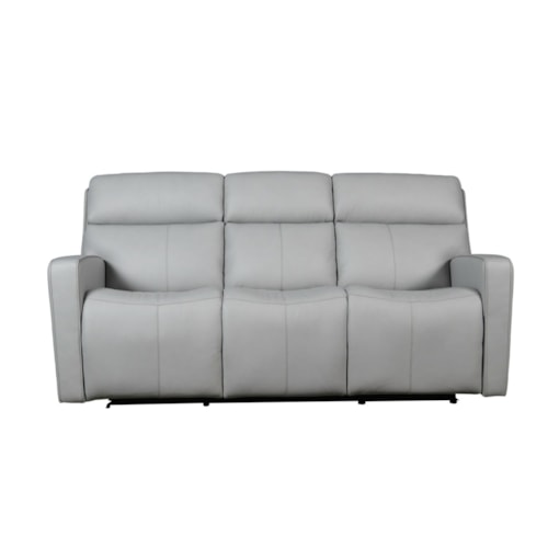 Contemporary Reclining Sofa with Powered Headrest