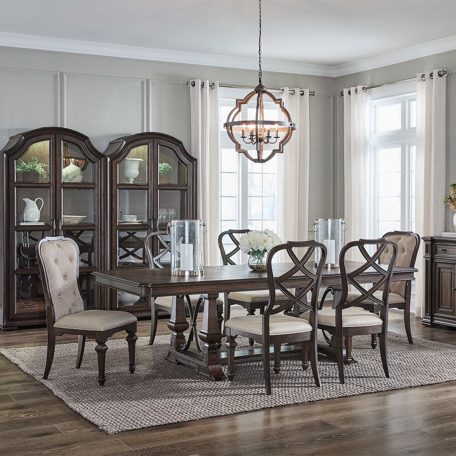 7-Piece Trestle Table Set