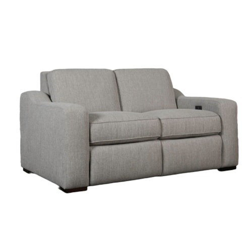 Contemporary Loveseat with Powered Footrest