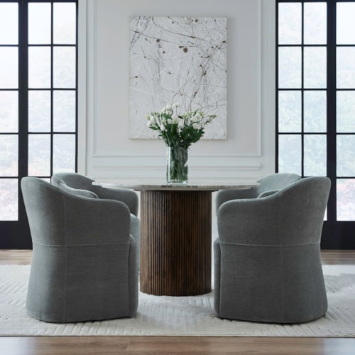 Transitional Accent Dining Chairs - Set of 4