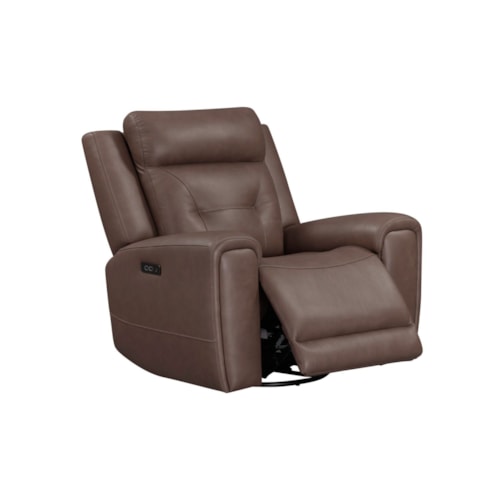 Transitional Swivel Glider Recliner with Dual Power Recline