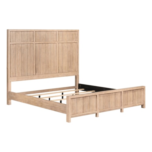 Transitional California King Panel Bed