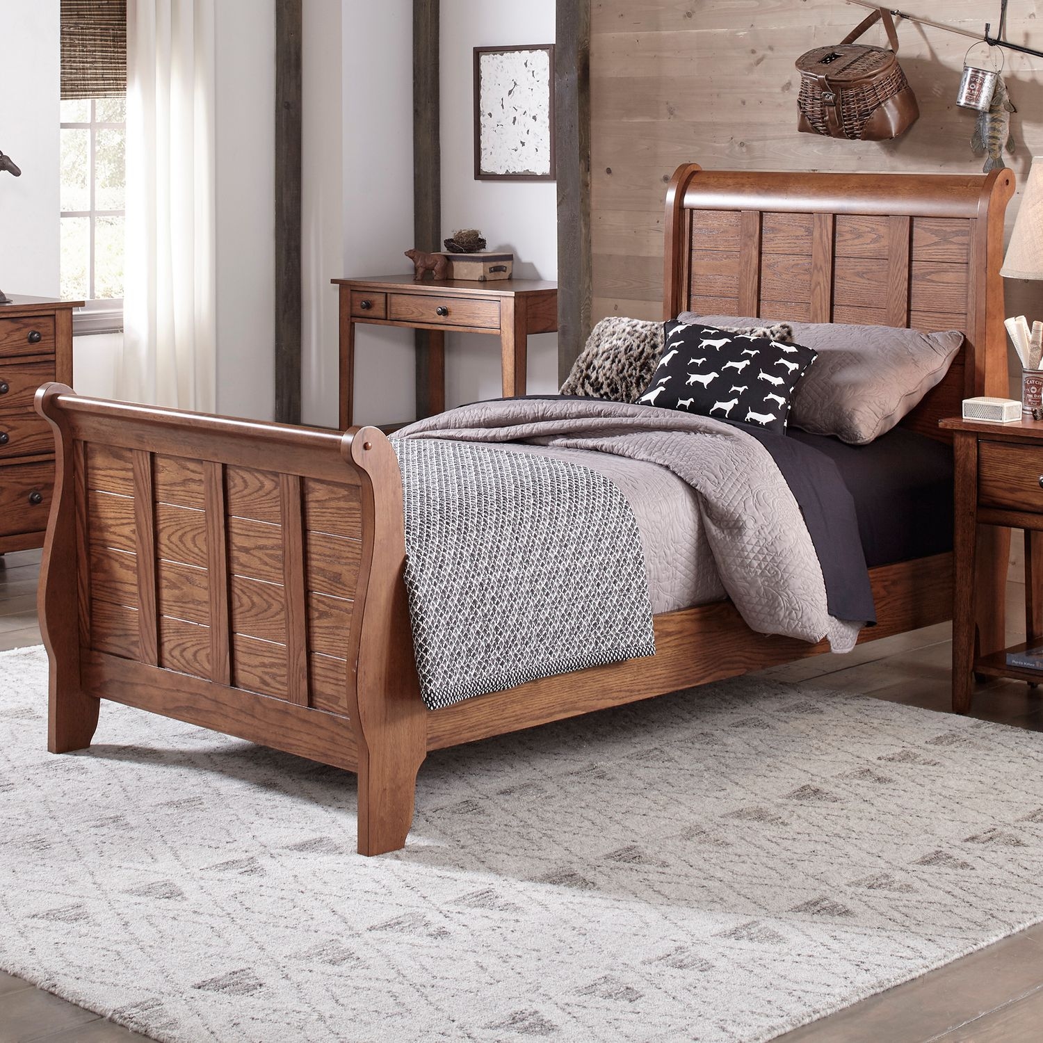Liberty Furniture Grandpa's Cabin Full Sleigh Bed