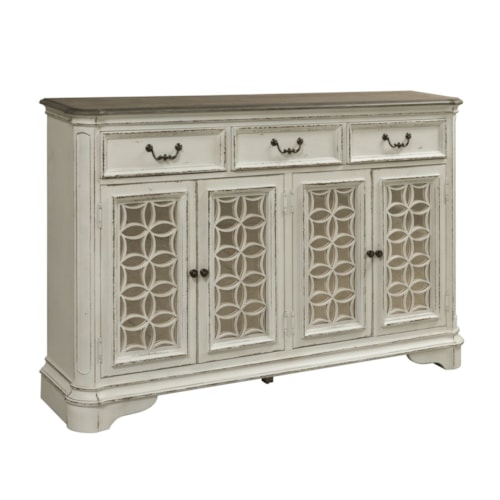 Traditional Hall Buffet with Felt-Lined Drawers