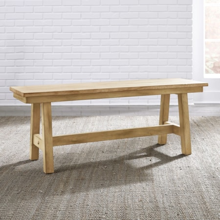 Backless Trestle Dining Bench
