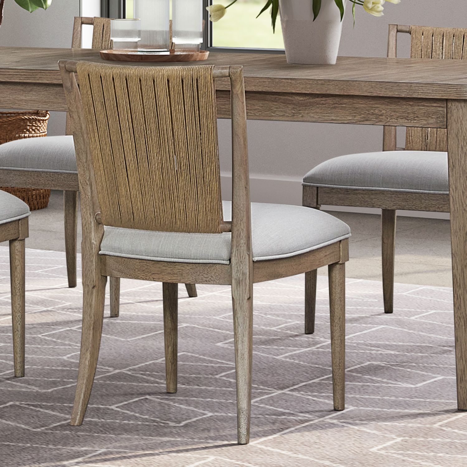 Liberty Furniture Sheridan Pointe Corded Back Dining Side Chair
