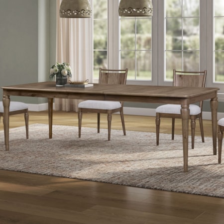 74" x 42" Rectangular Dining Table w/Leaf