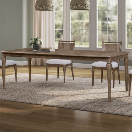 74" x 42" Rectangular Dining Table w/Leaf