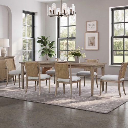 Transitional 7-Piece Dining Set