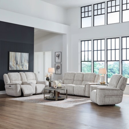 Sofa with Loveseat and Recliner