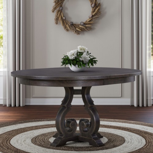 Transitional Dining Table with Leaf