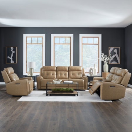 Sofa with Loveseat and Recliner