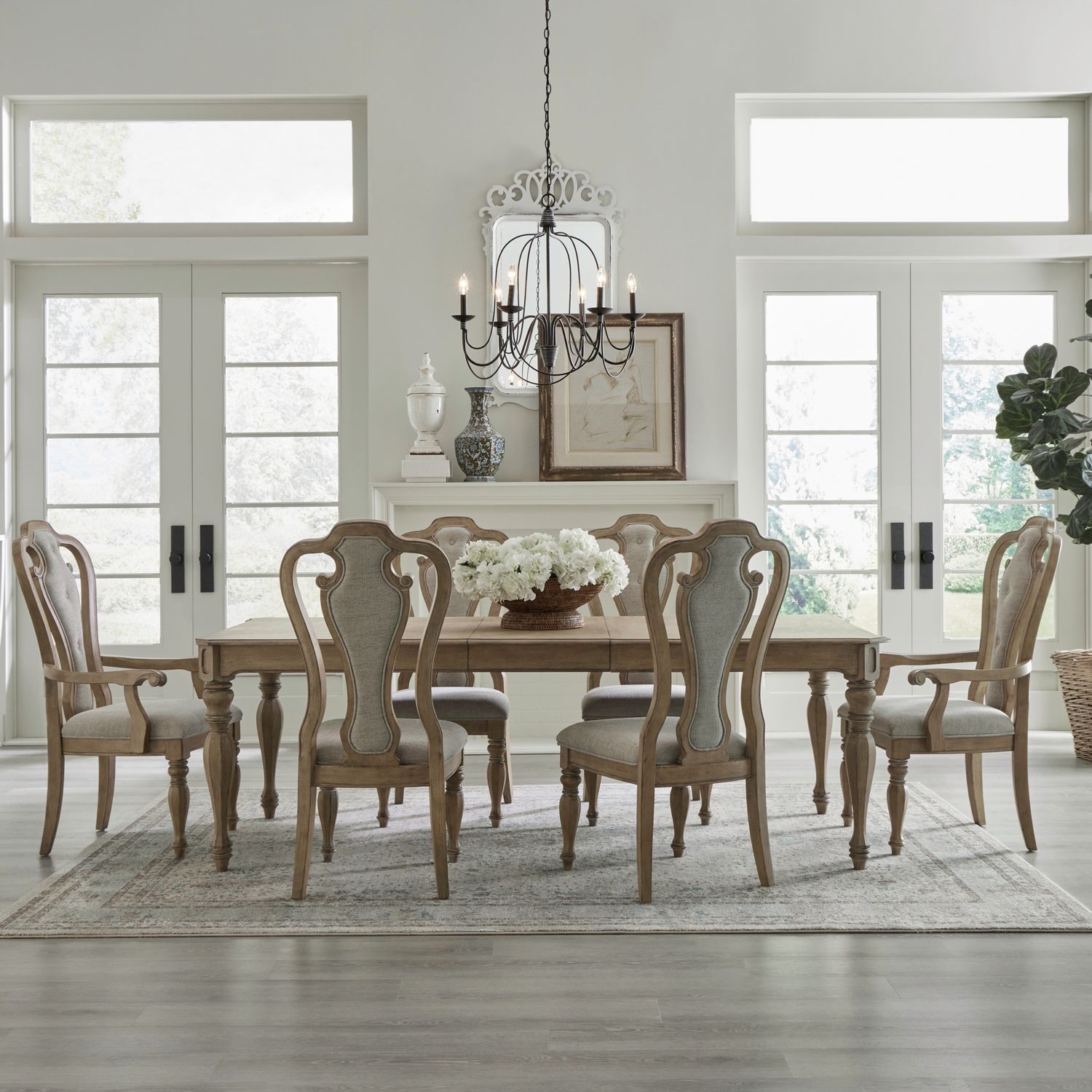 Liberty Furniture Magnolia Manor 7-Piece Rectangular Table Set