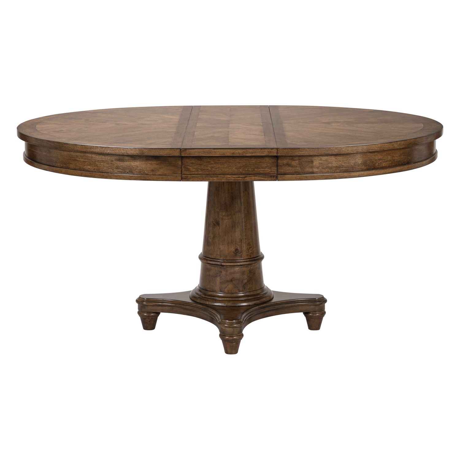 48" Round Pedestal Dining Table w/12" Leaf
