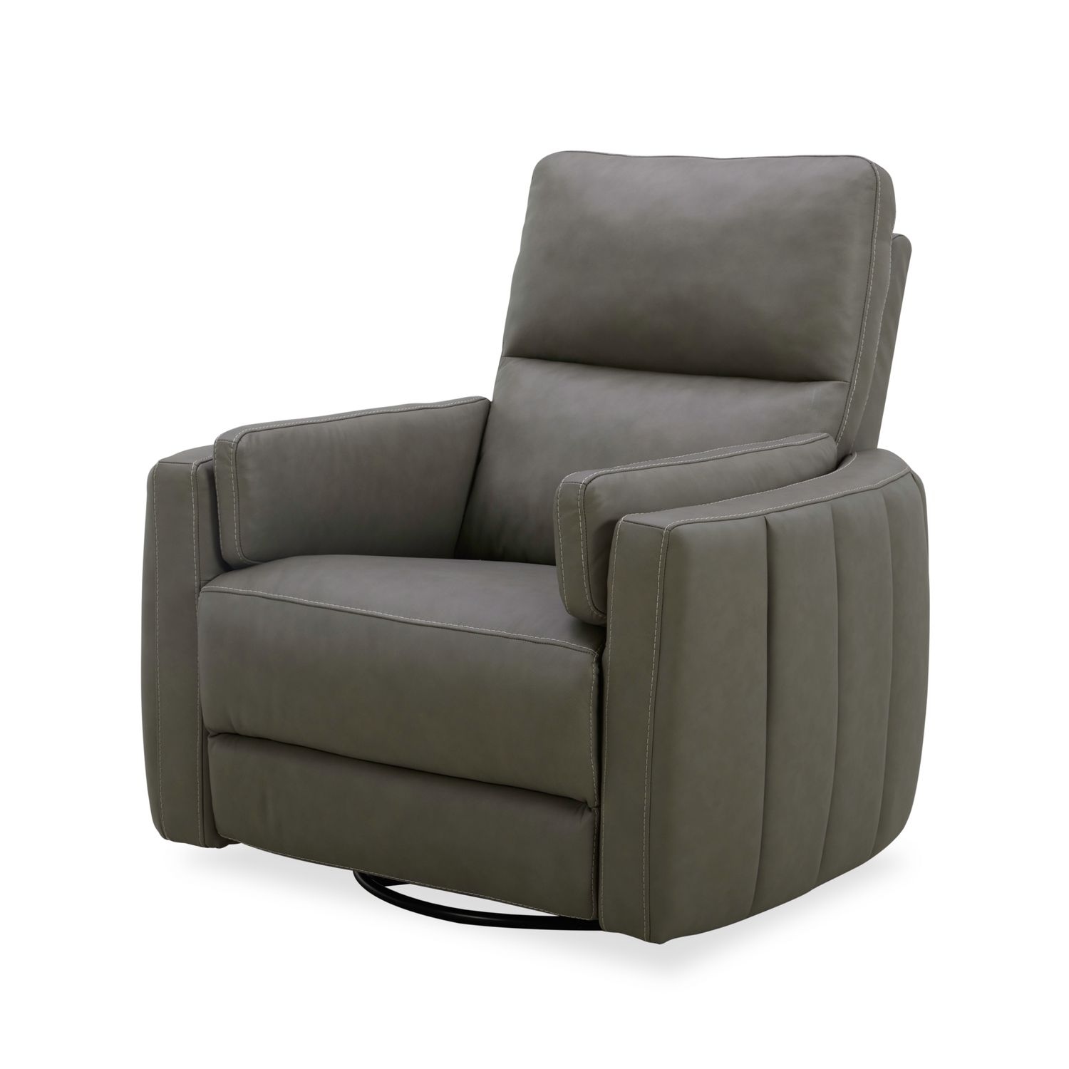 Swivel Glider Power Recliner w/Arm Pillows