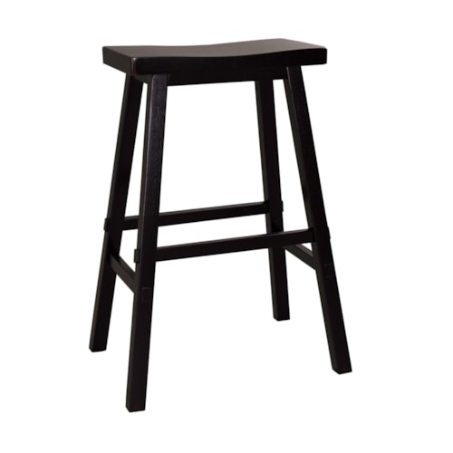 Transitional 30" Sawhorse Bar Stool