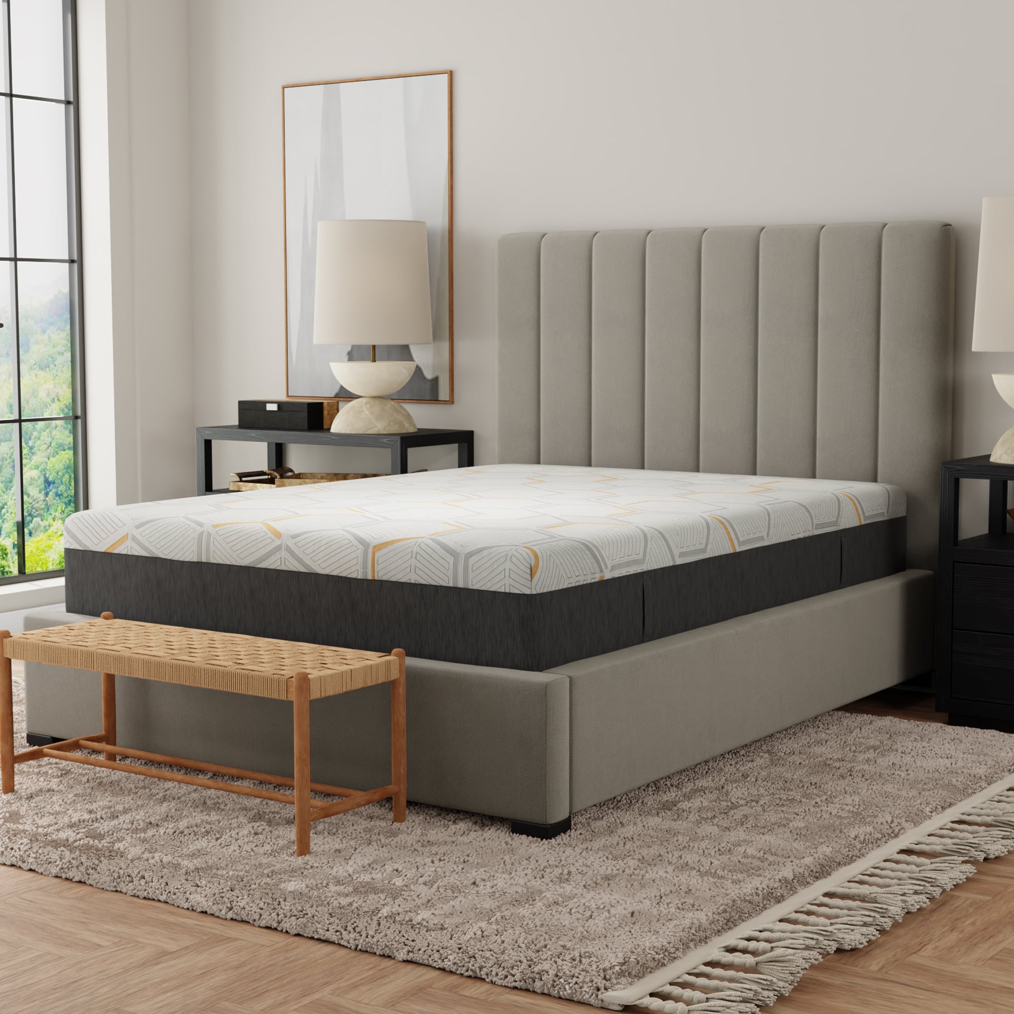 idealSLEEP 12BNCOPPER-EKSH Split-Top King Copper-Gel Infused Memory Foam |  Value City Furniture | Matt - Mattress