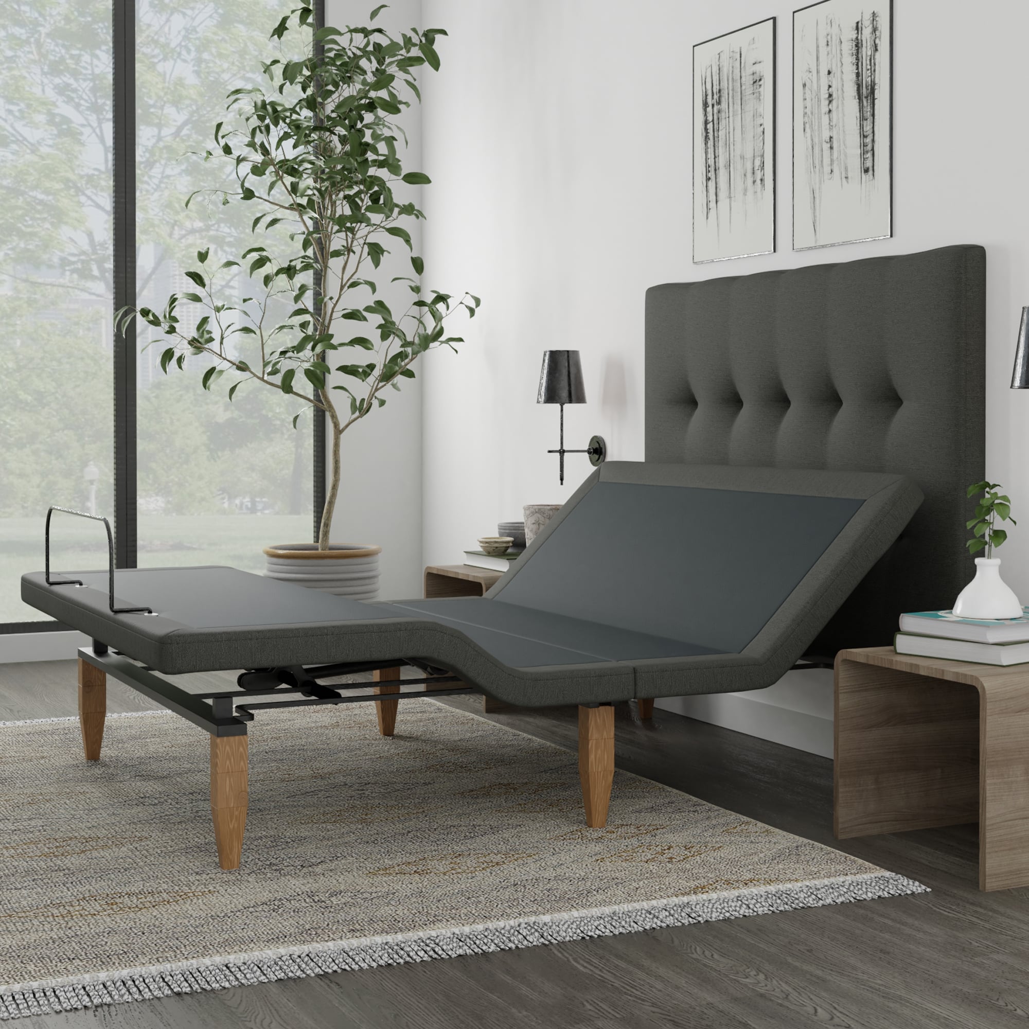 South Bay International SBKD2HSQ Queen Head And Foot Up/Down Positions