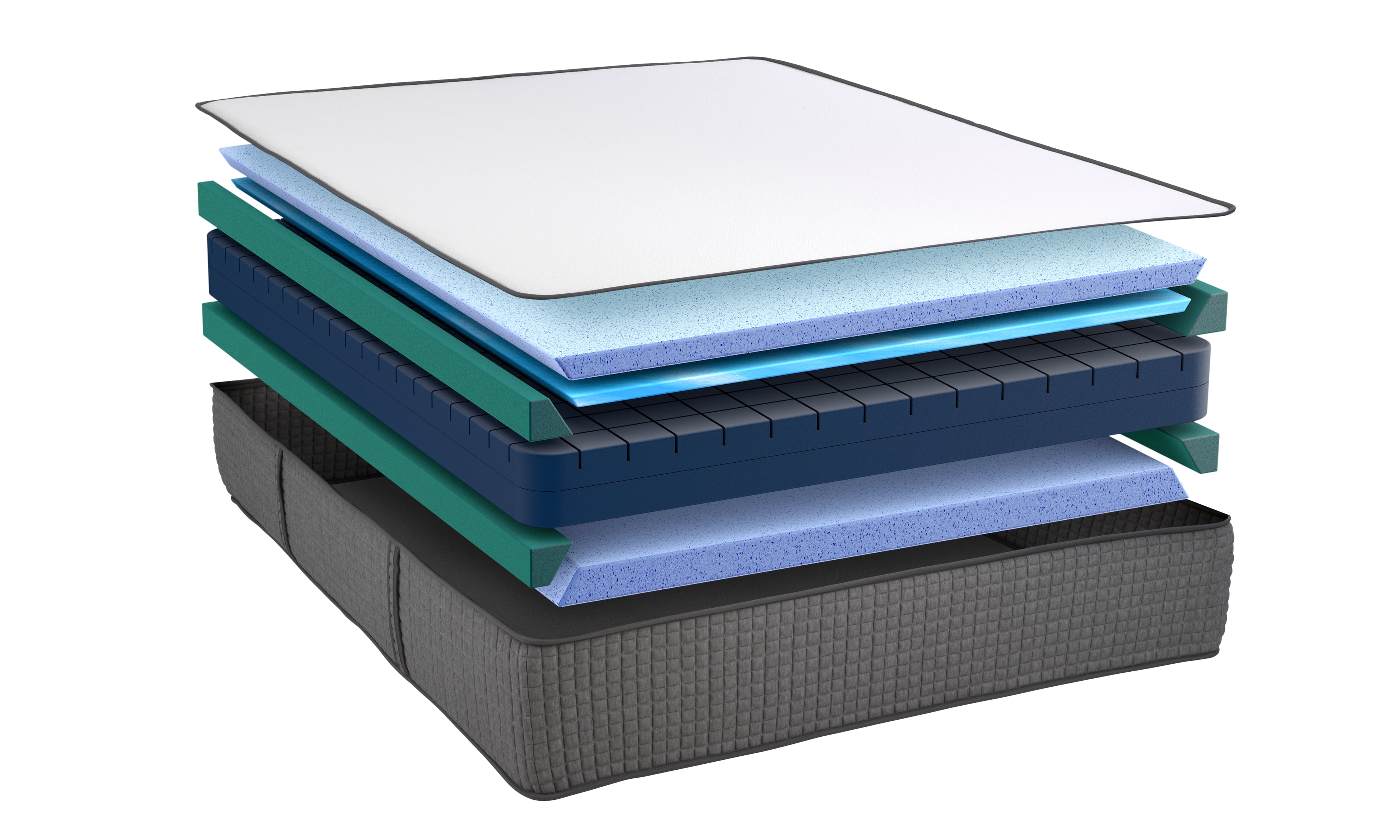 South Bay International 12ISWITCHQ Queen 2Sided GelInfused Mattress