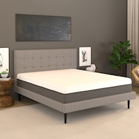 Split-Top King Gel-Infused Reactive Memory Foam With Air Channels And Edge Support