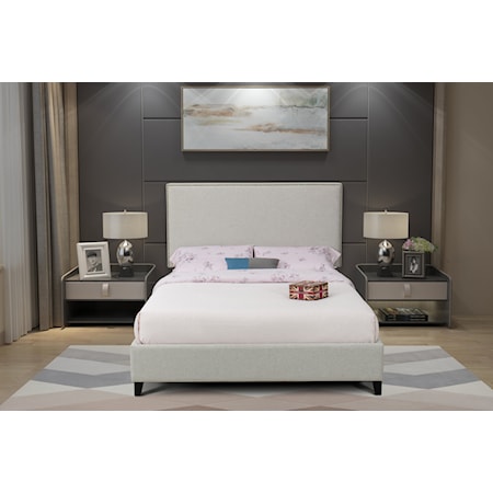 Cal King Fully Upholstered Bed