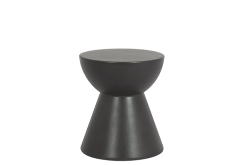 Contemporary Outdoor Round End Table
