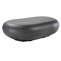 Contemporary Outdoor Oval Coffee Table