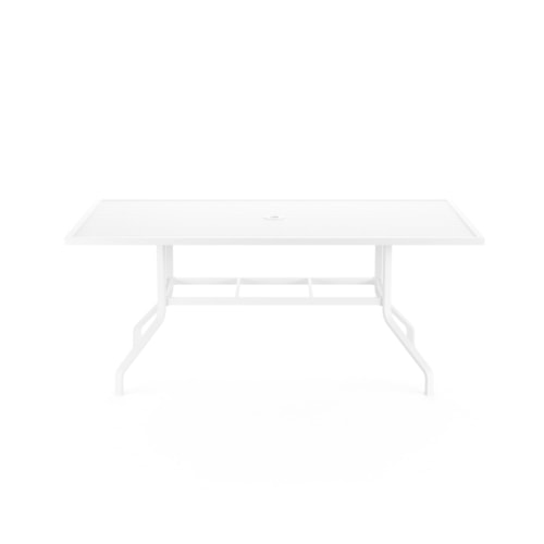 Transitional 72" Rectangular Outdoor Dining Table