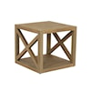 Sunset West Coastal Teak Square End Table