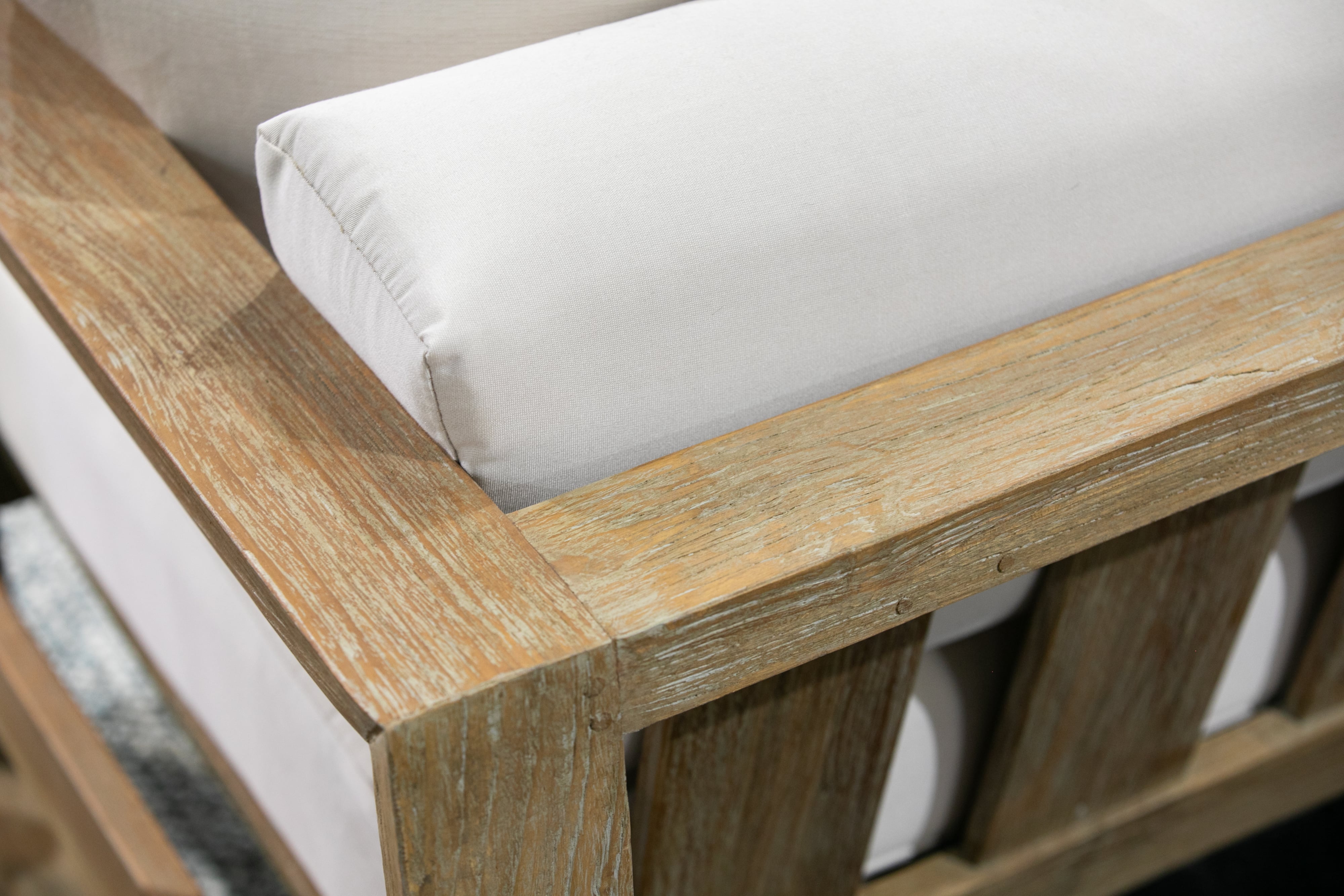 Sunset West Coastal Teak Outdoor Cushioned Club Chair