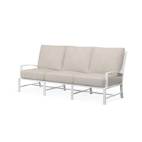 Transitional Cushioned Outdoor Sofa