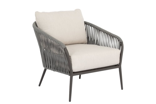 Contemporary Upholstered Outdoor Club Chair
