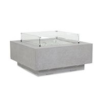 Contemporary Outdoor Square Fire Table