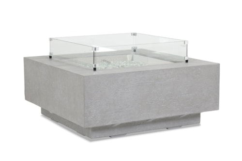 Contemporary Outdoor Square Fire Table