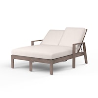 Transitional Outdoor Double Chaise