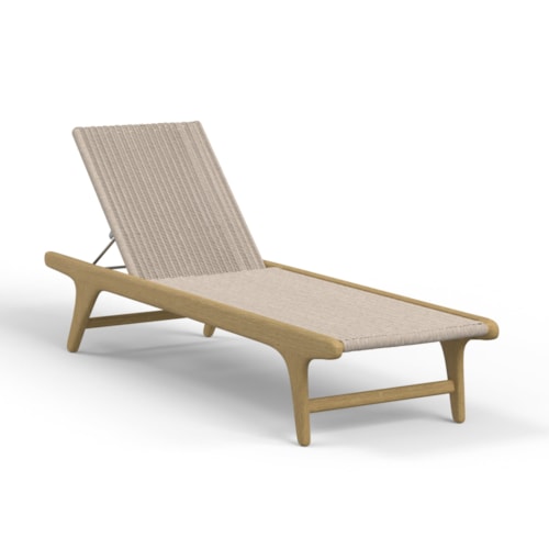 Contemporary Upholstered Chaise with Recliner
