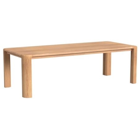 Natural Teak 96" Rect. Dining Table