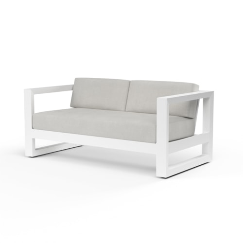 Contemporary Outdoor Loveseat